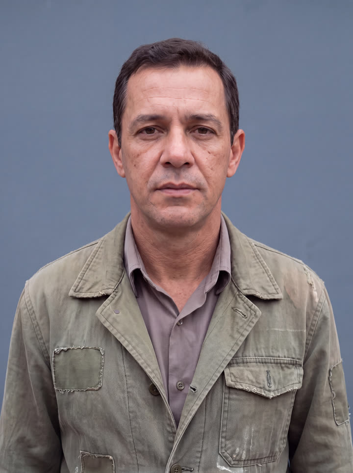 o homem, frente